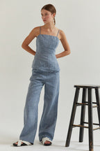 Dani Linen Wide Leg Pants