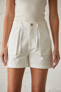 Utility Denim Shorts