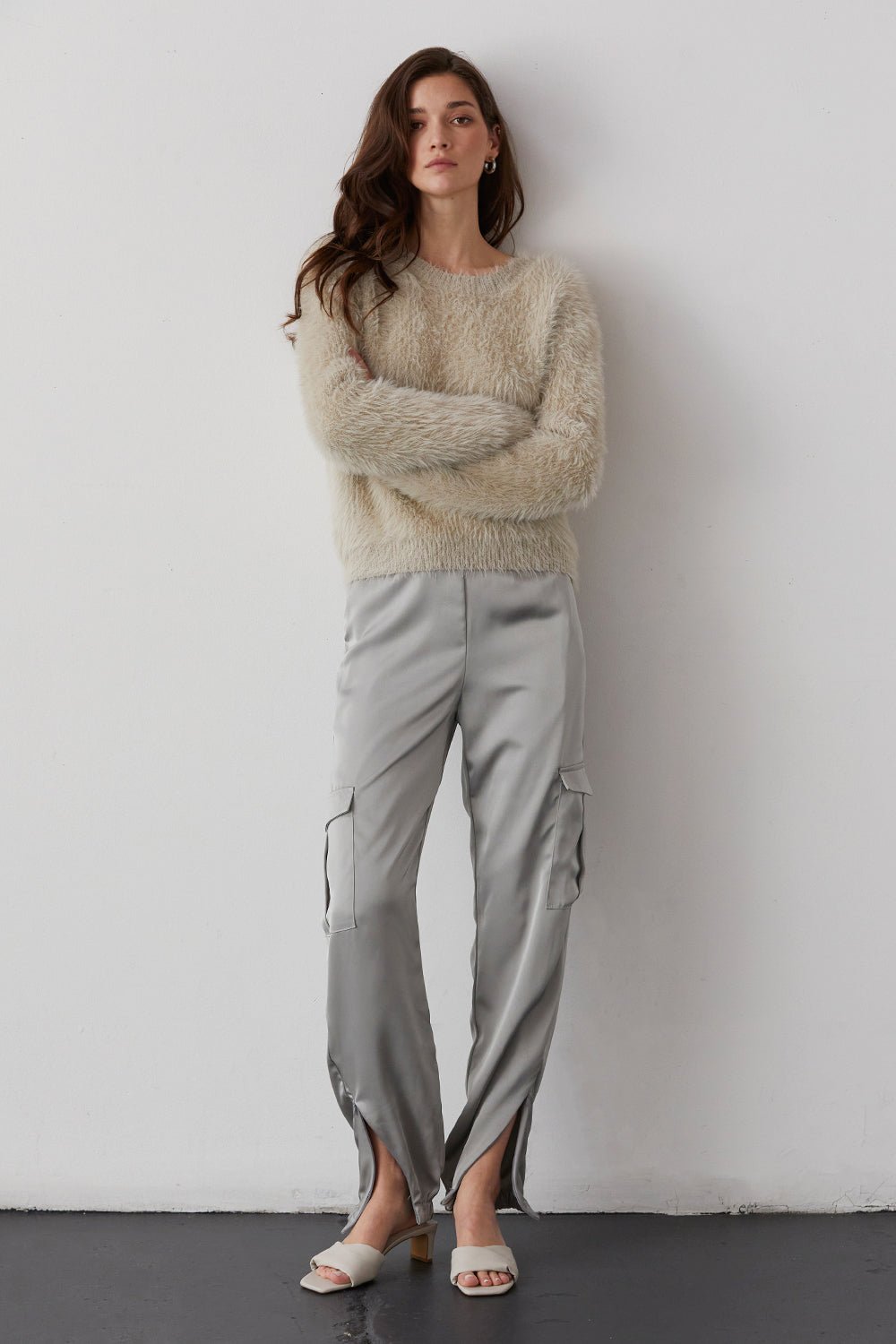 Brooklyn Satin Cargo Joggers