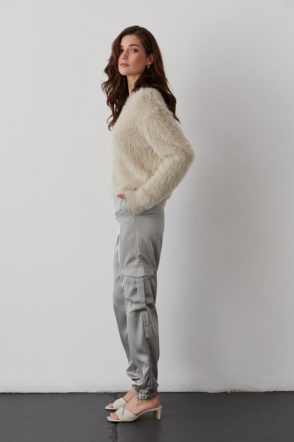 Brooklyn Satin Cargo Joggers