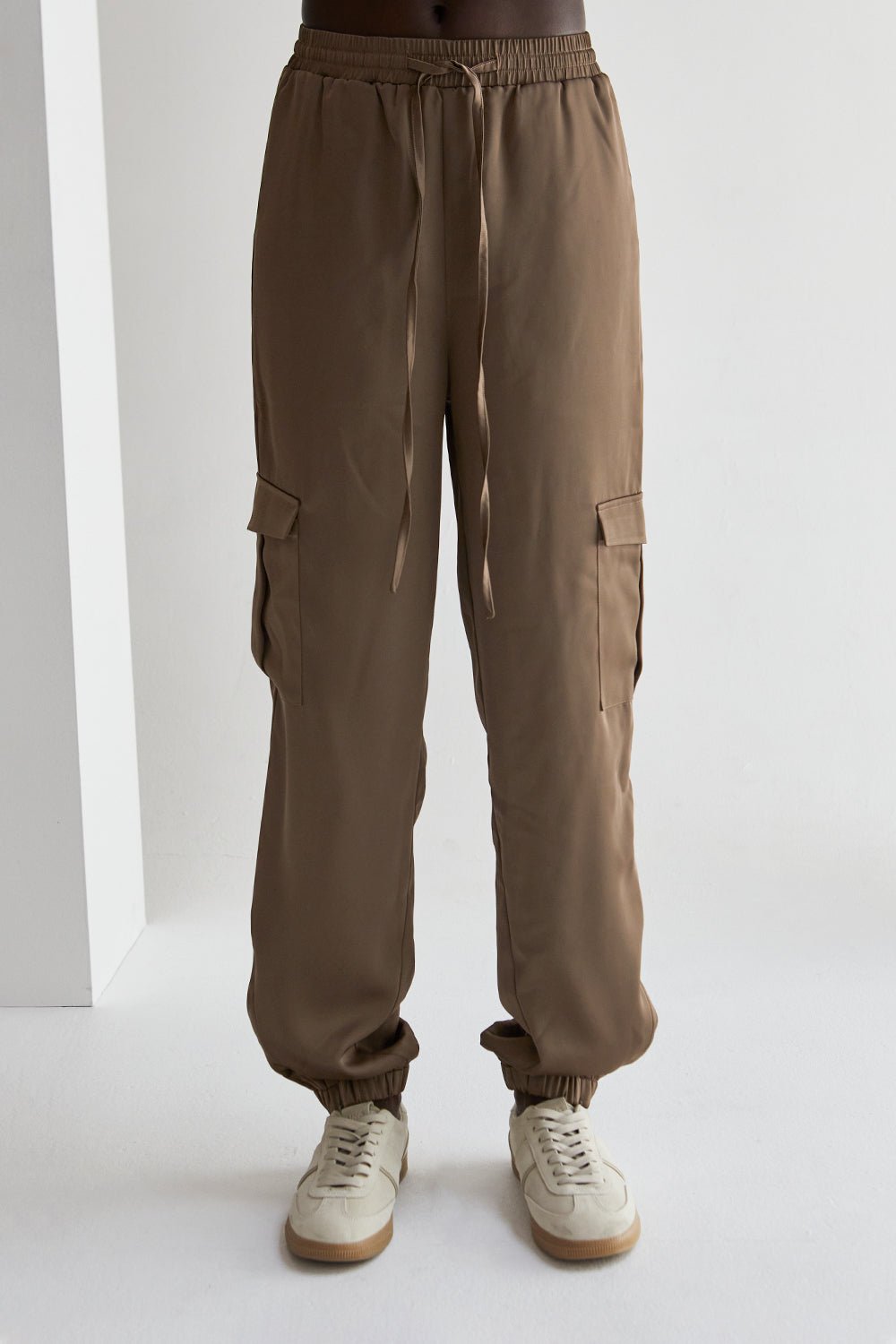 Brooklyn Satin Cargo Joggers