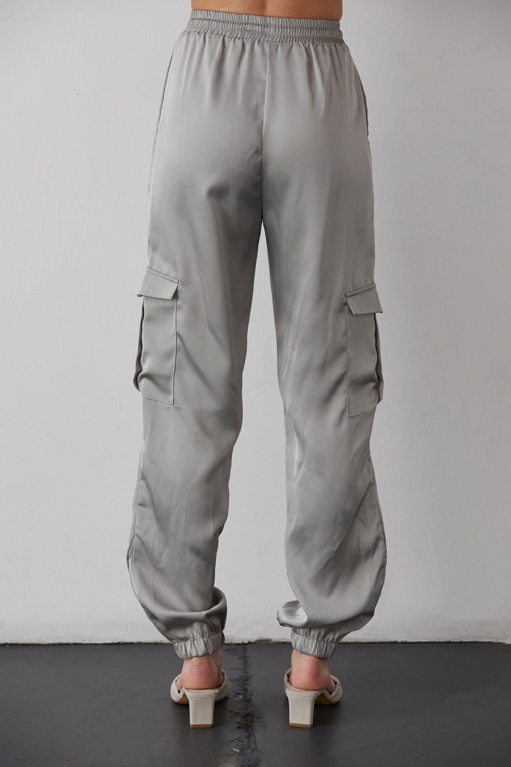 Brooklyn Satin Cargo Joggers
