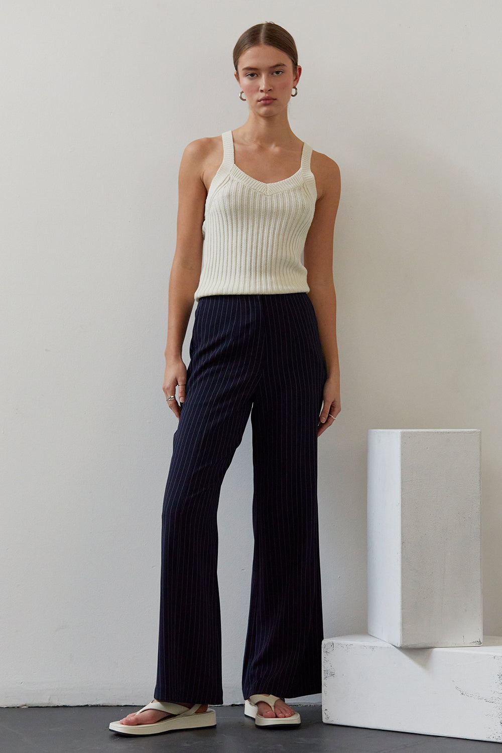 Valencia Pinstripe Trousers