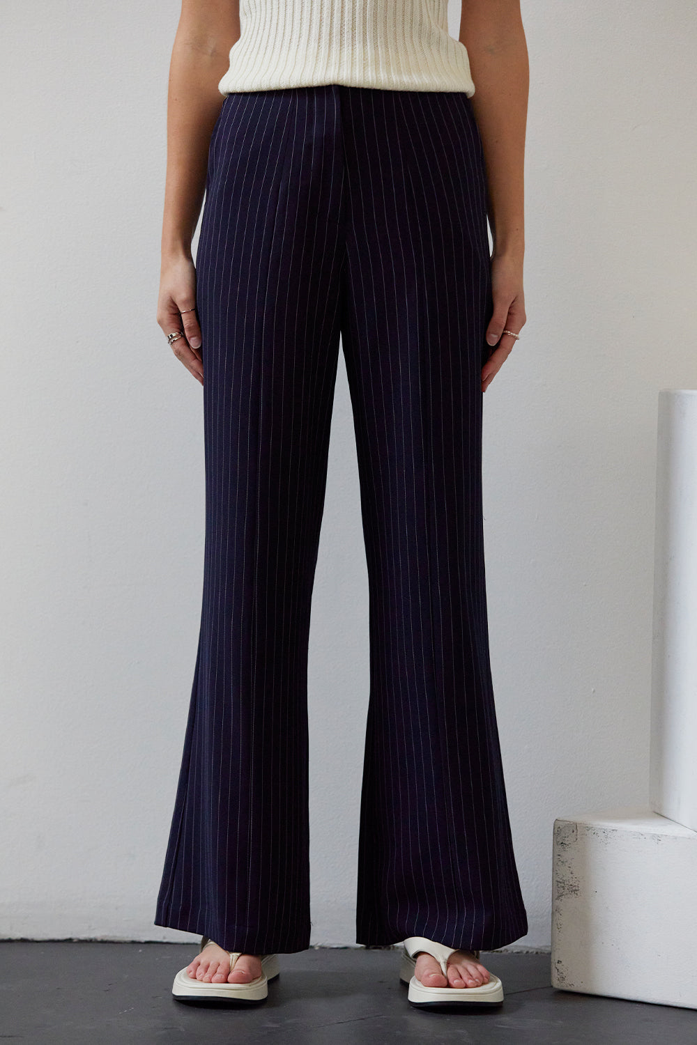 Valencia Pinstripe Trousers
