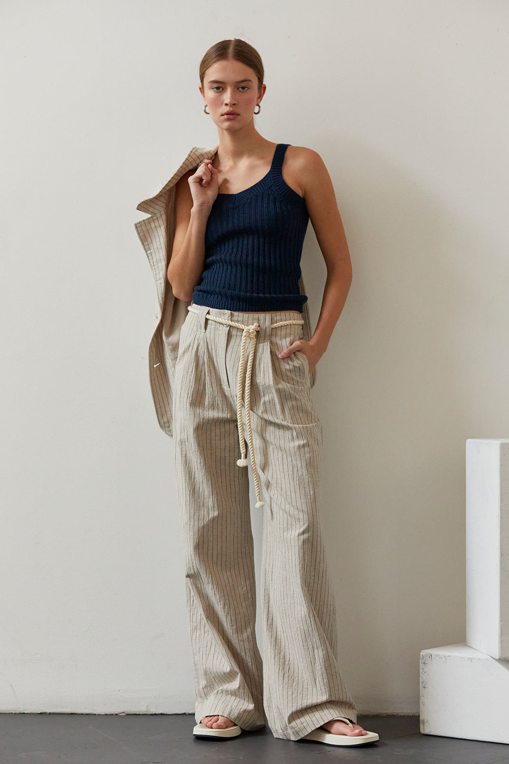 Riley Cotton Stripe Pants