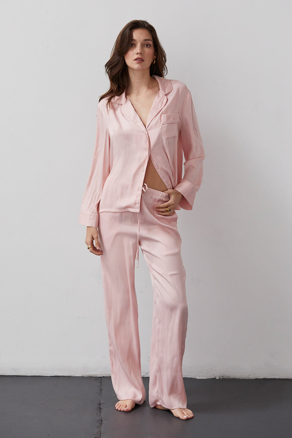 Jexie Silky Satin Pants