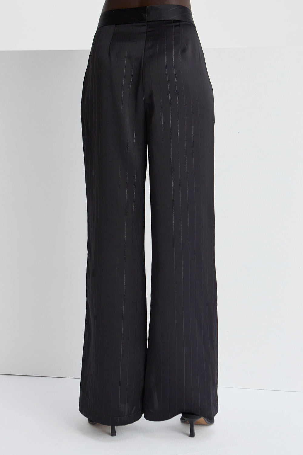 Tamara Satin Pinstripe Pants