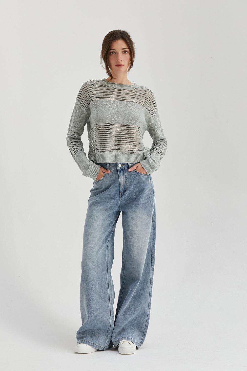Sydney Wide Leg Denim Pants