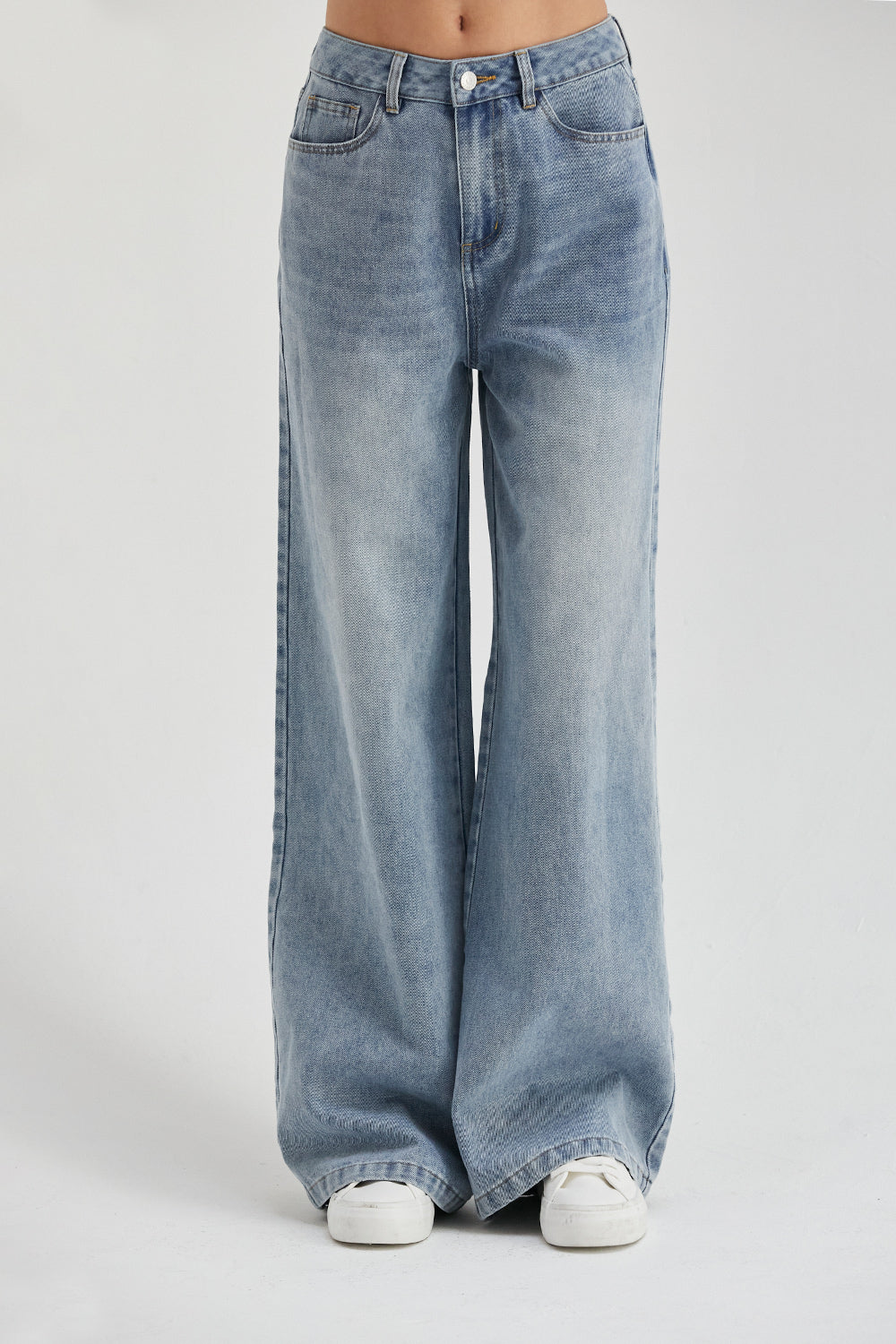 Sydney Wide Leg Denim Pants