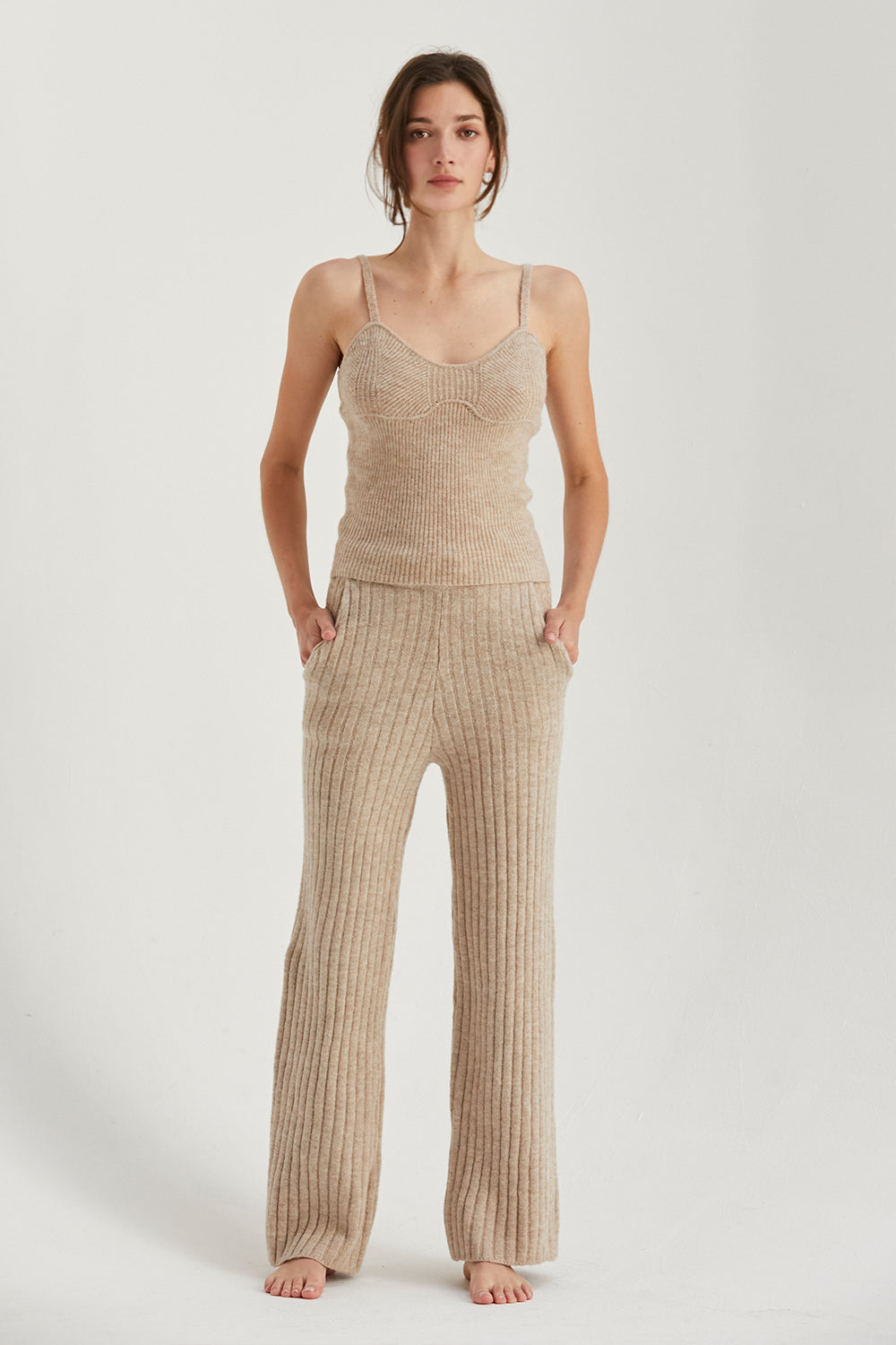 Amber Ribbed Sweater Pants