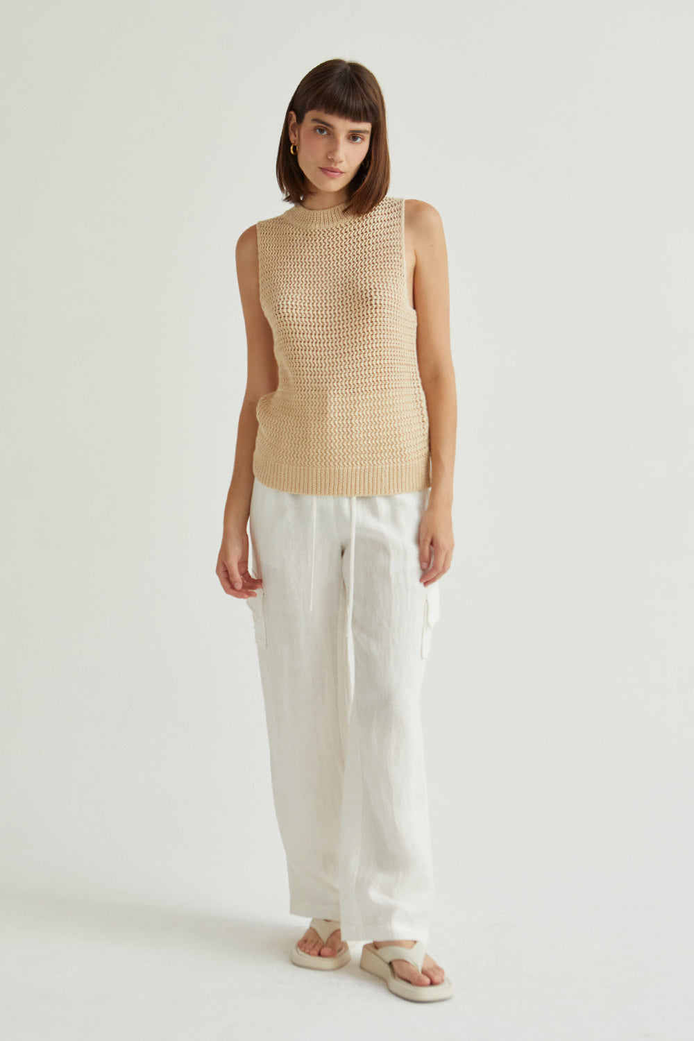 Julez Linen Cargo Trousers