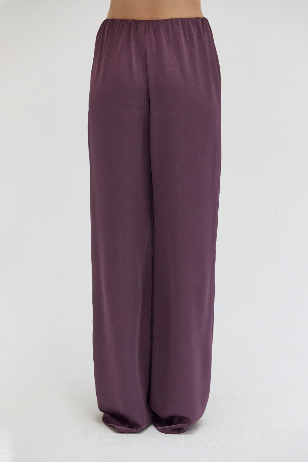 Textured Satin Pants