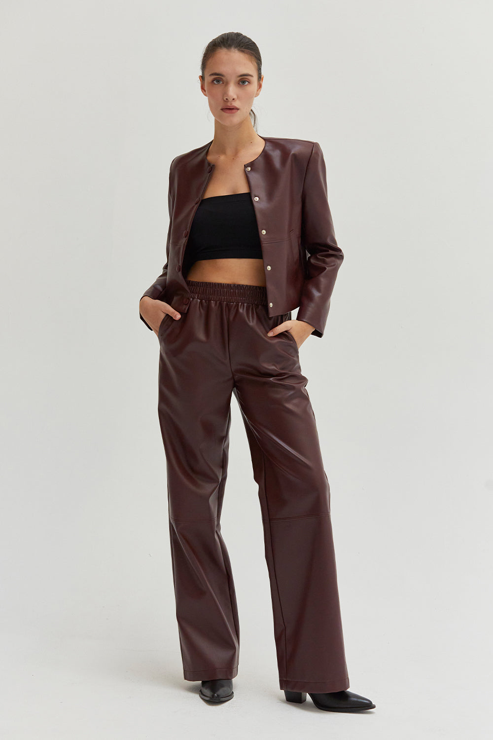 Vegan Leather Pants