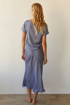 Clover Satin Midi Skirt