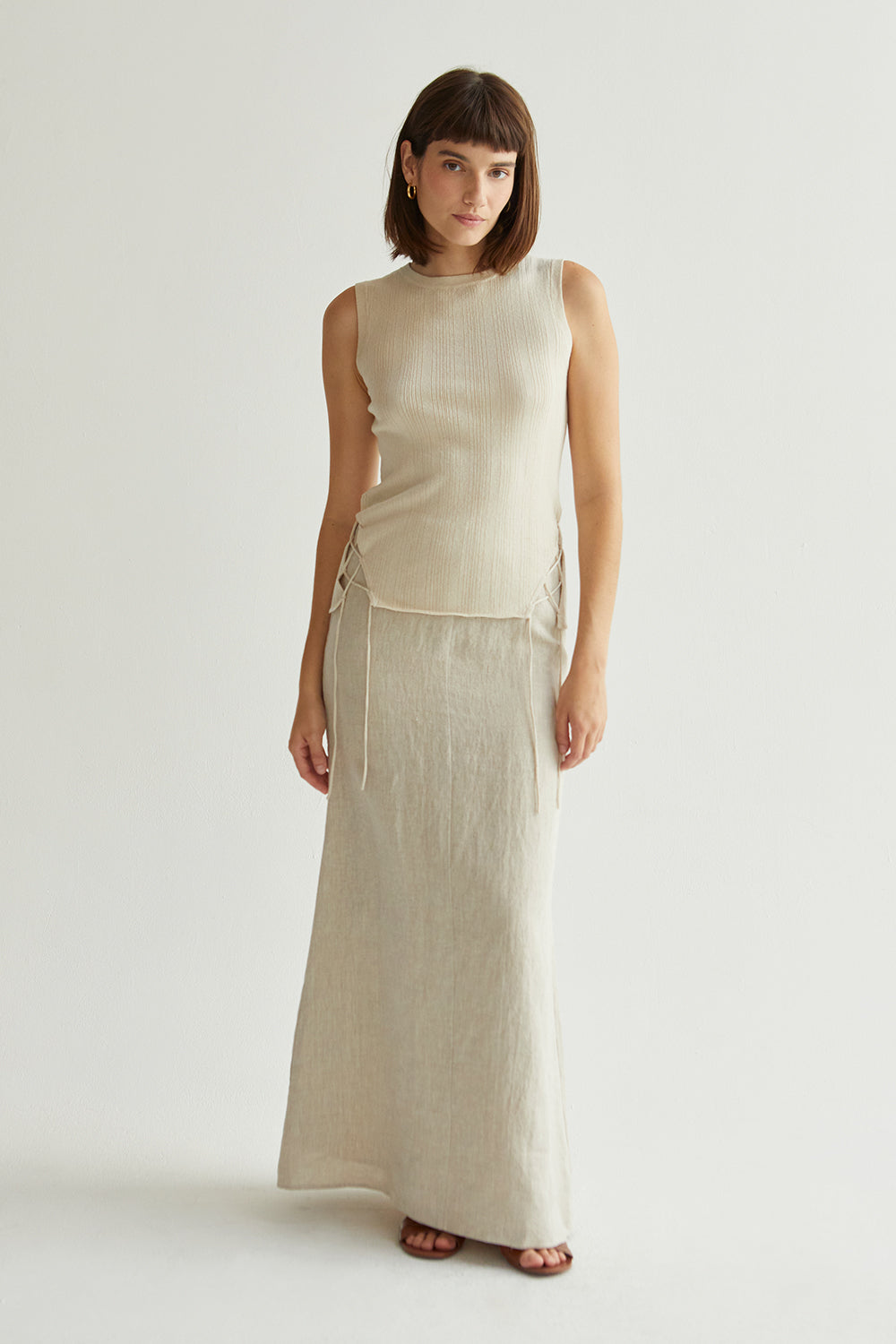 Linen Maxi Skirt