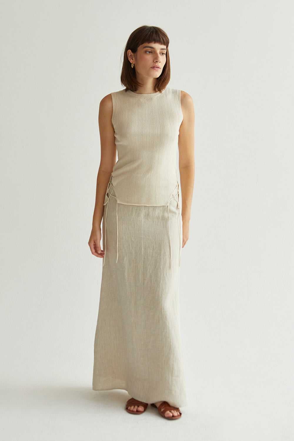 Linen Maxi Skirt