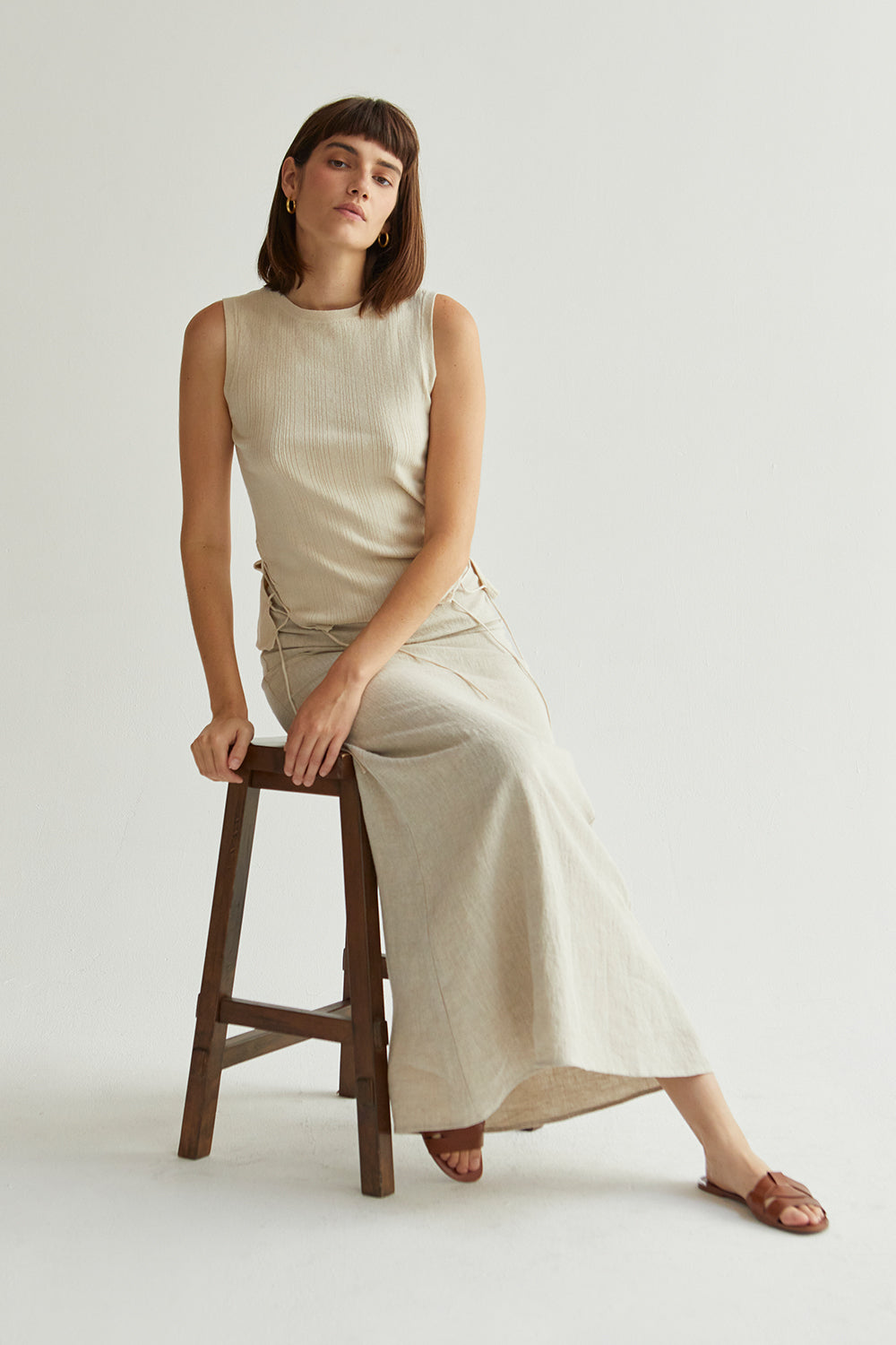 Linen Maxi Skirt
