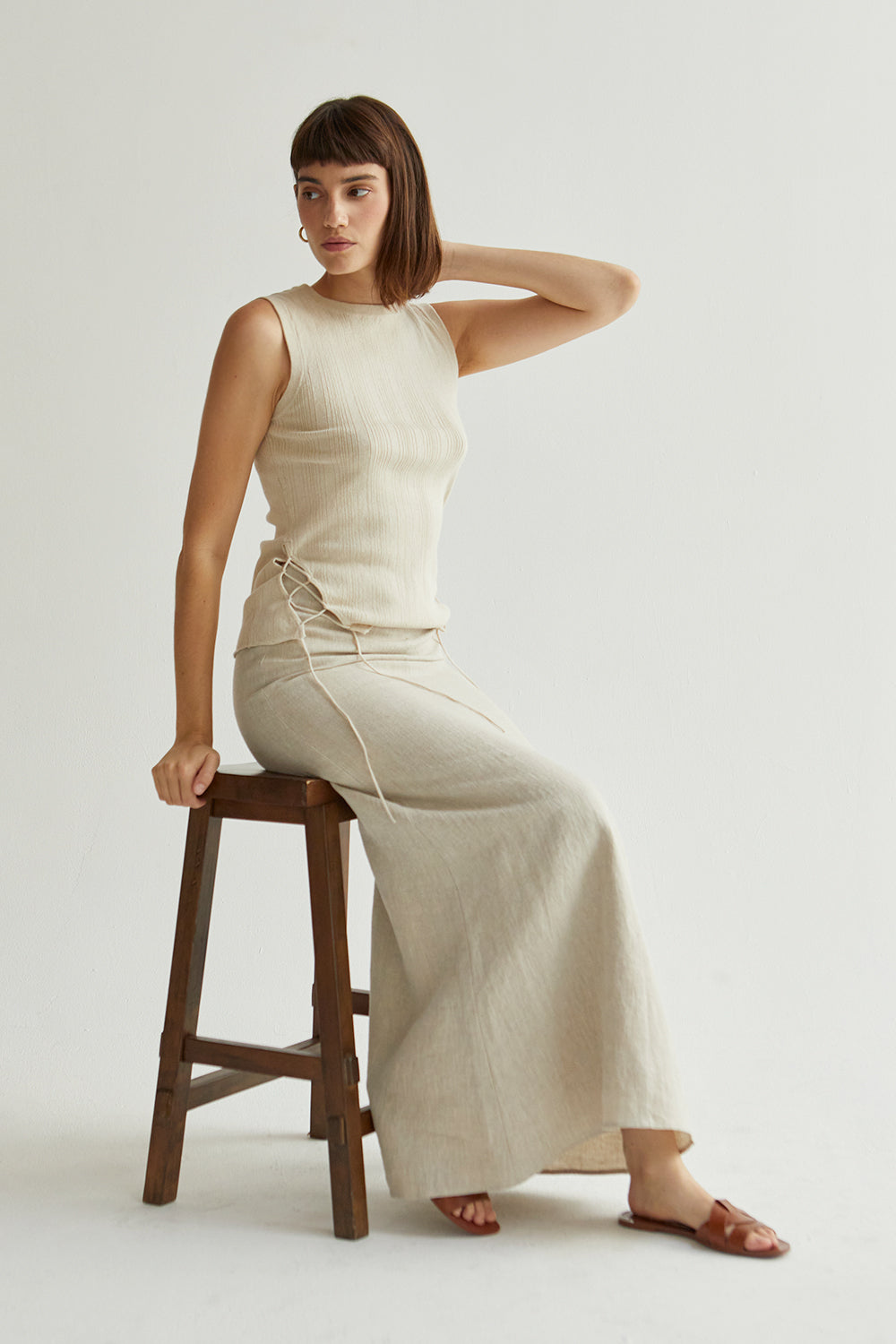 Linen Maxi Skirt