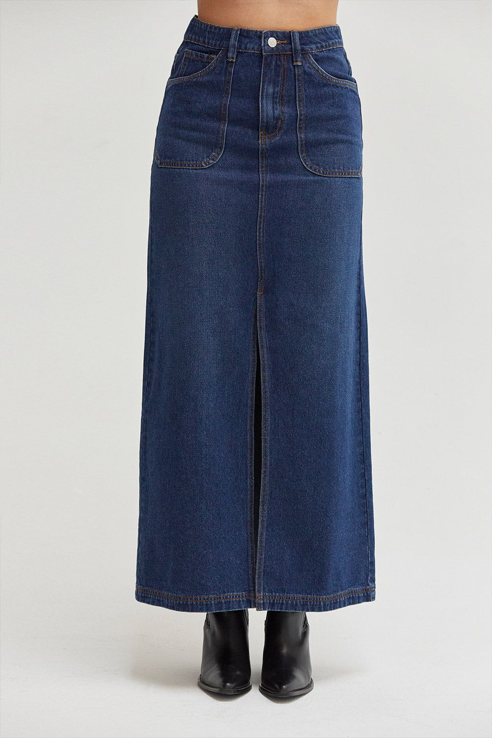 Esther Denim Maxi Skirt