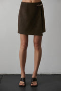 Jamey Wool Blend Mini Skirt