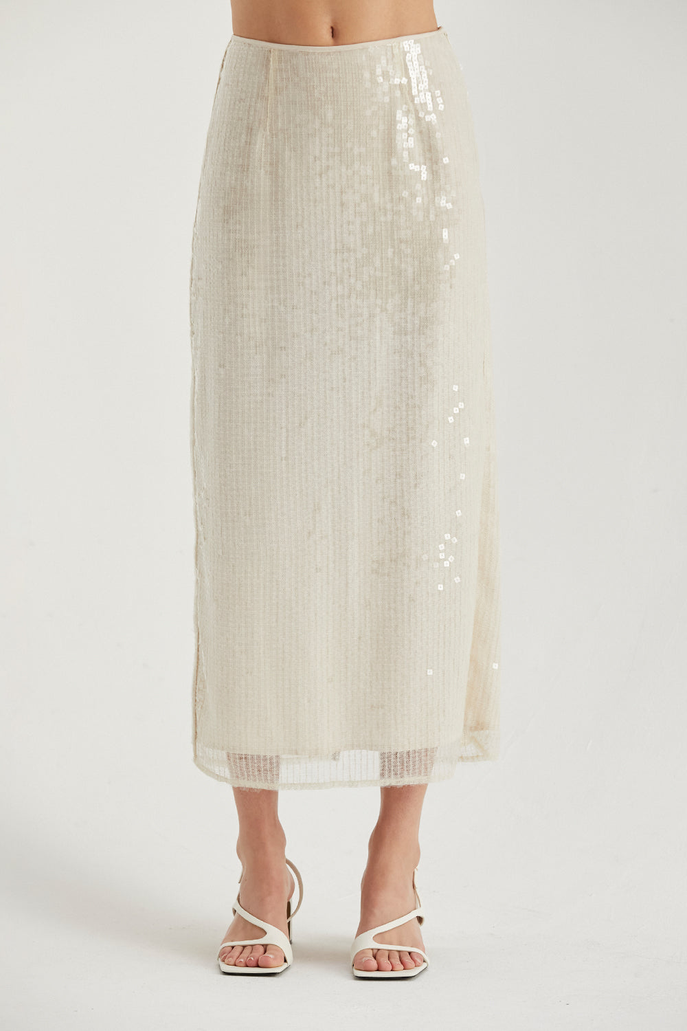 Mavis Sequins Midi Skirt