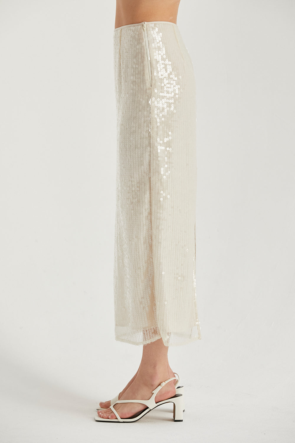 Mavis Sequins Midi Skirt