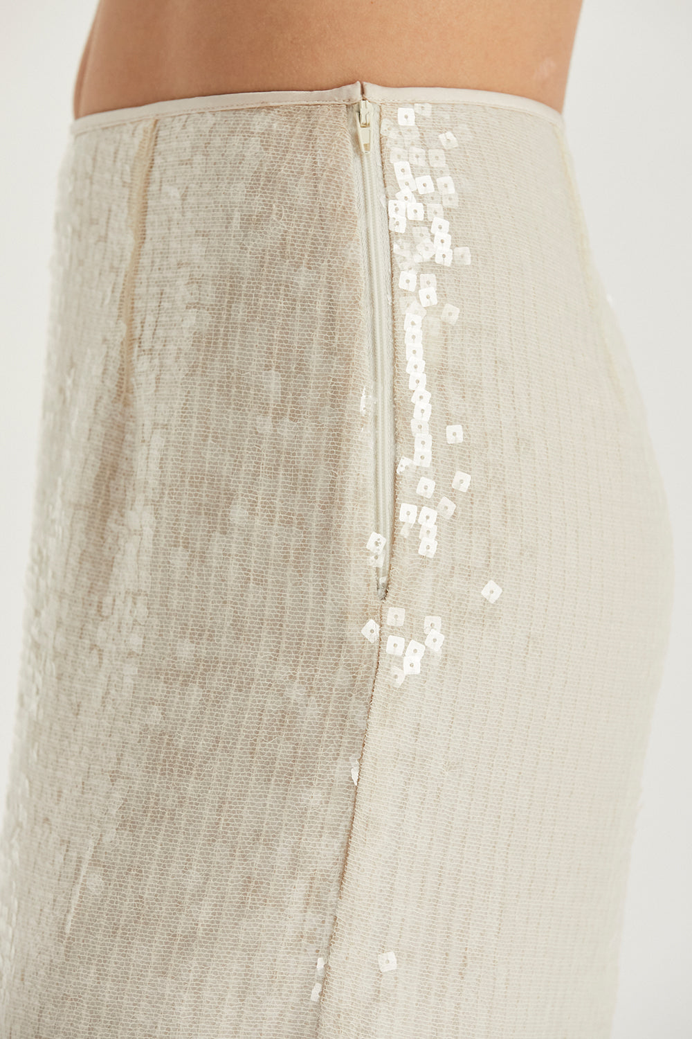 Mavis Sequins Midi Skirt