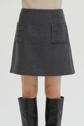 Molly Wool Blend Mini Skirt