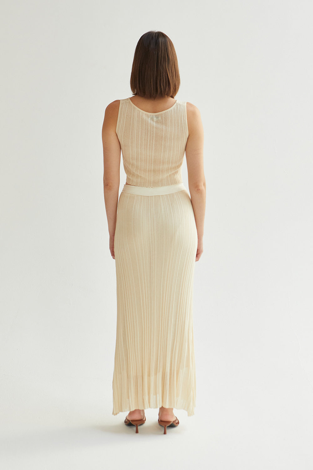Shirley Pleated Knit Skirt