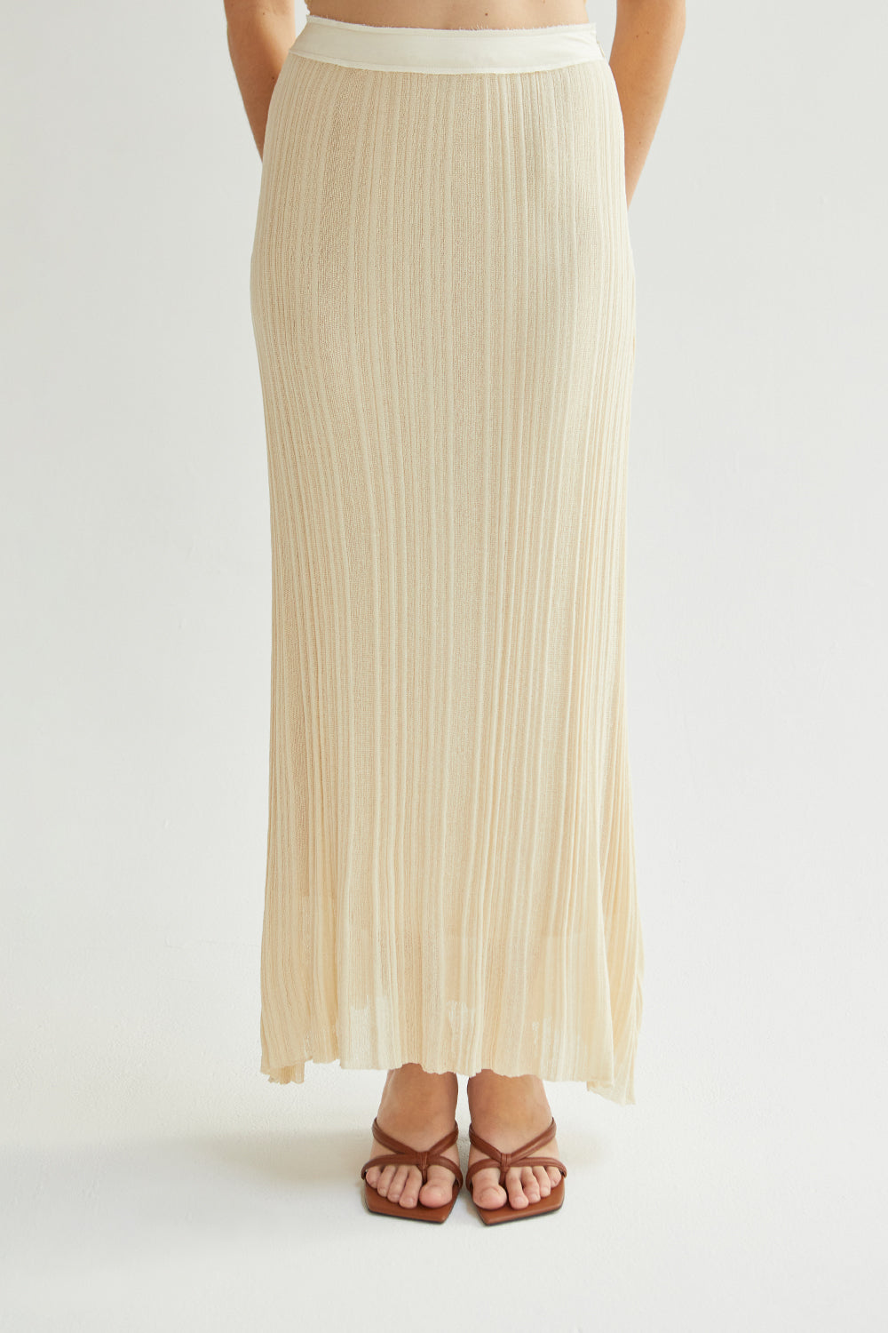 Shirley Pleated Knit Skirt