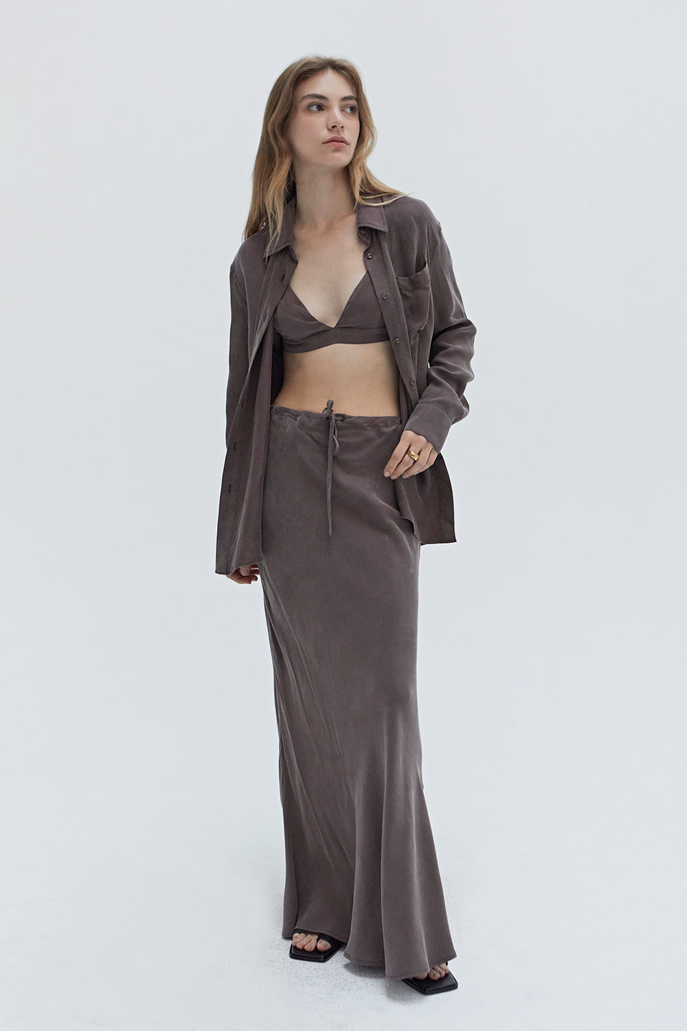 Romina Cupro Maxi Skirt