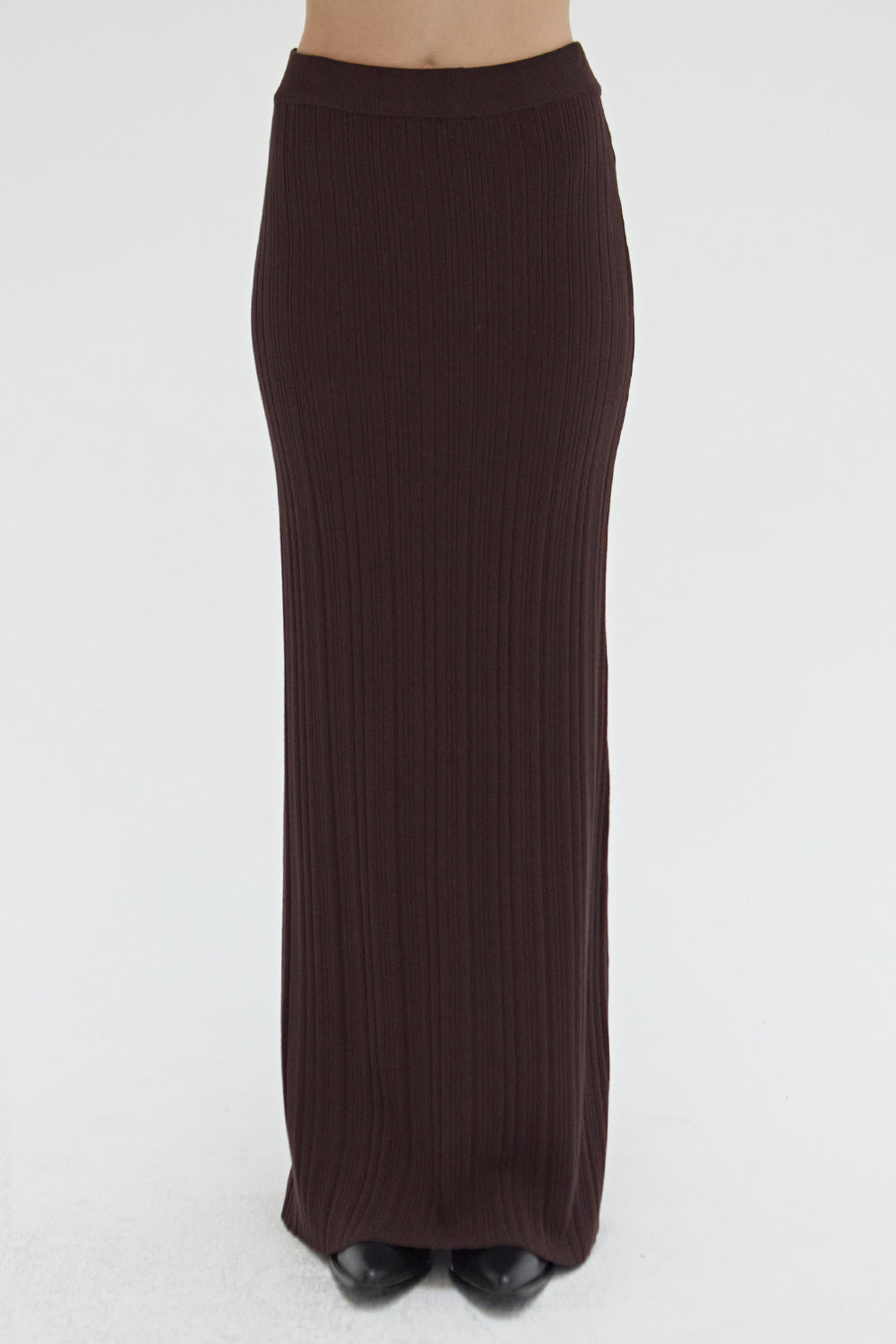 Jessie Ribbed Knit Maxi Skirt