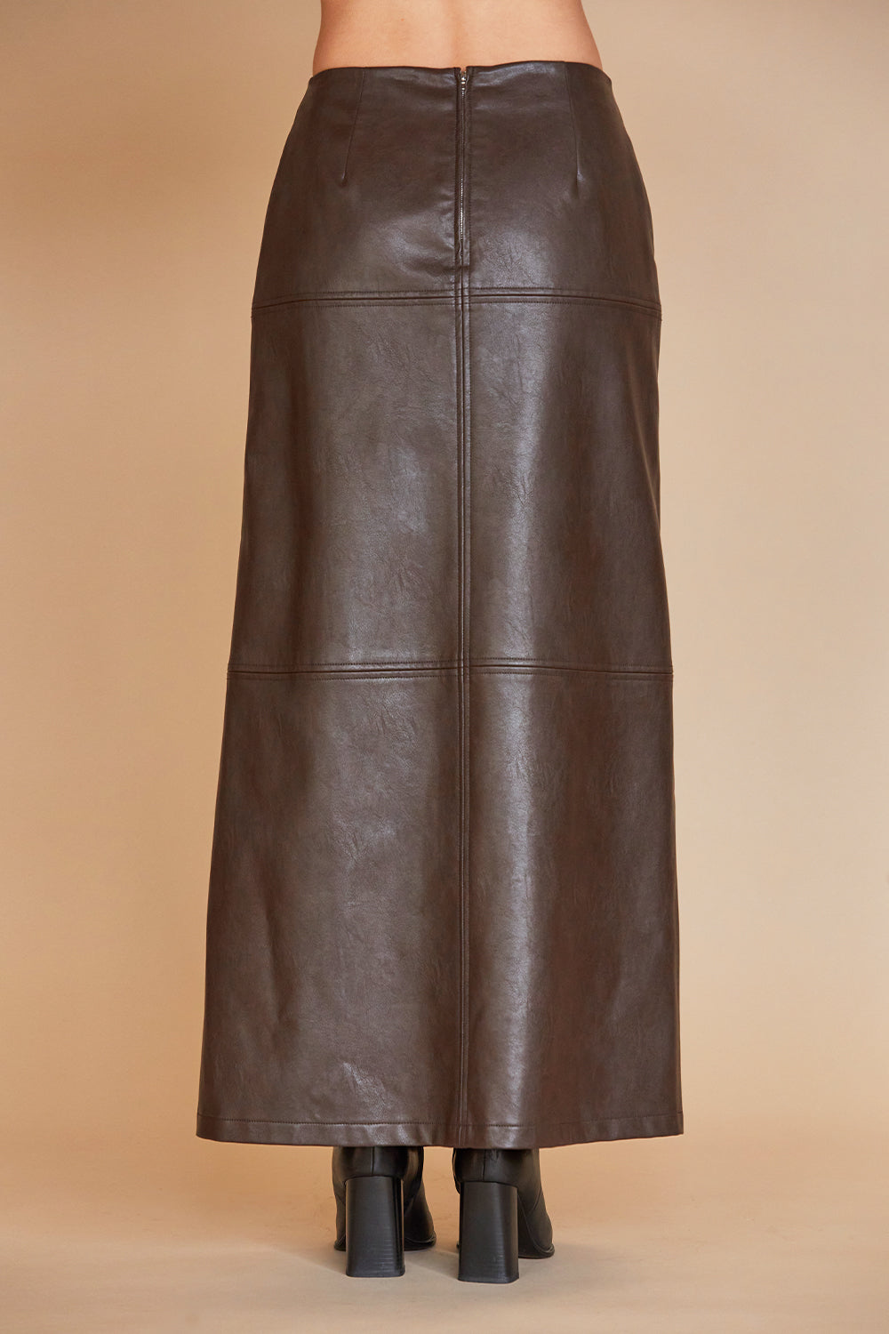 Alexandra Vegan Leather Wrap Skirt