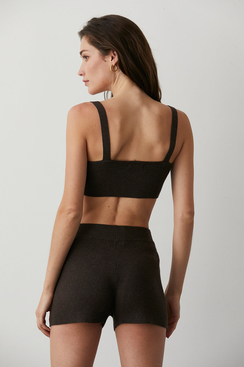 Mylie Ribbed Knit Shorts Set