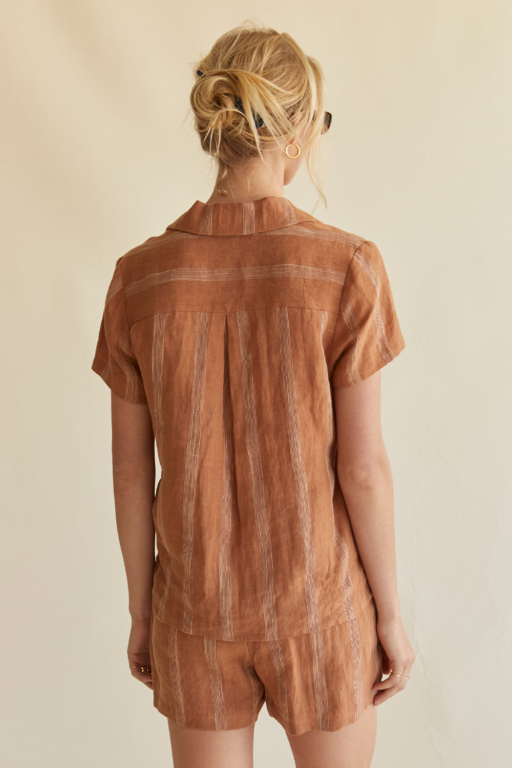 Sharise Striped Linen Set