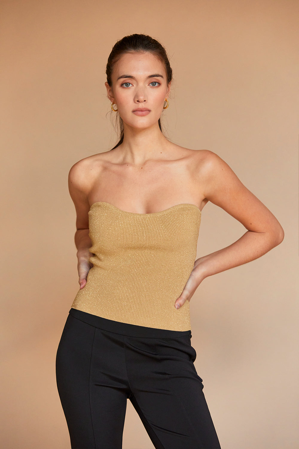 Lurex Corset Top
