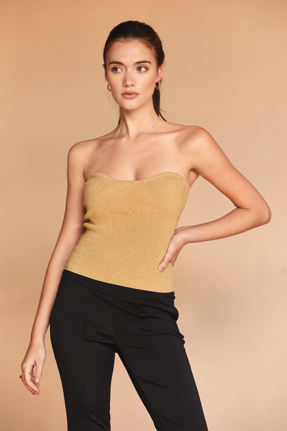 Lurex Corset Top
