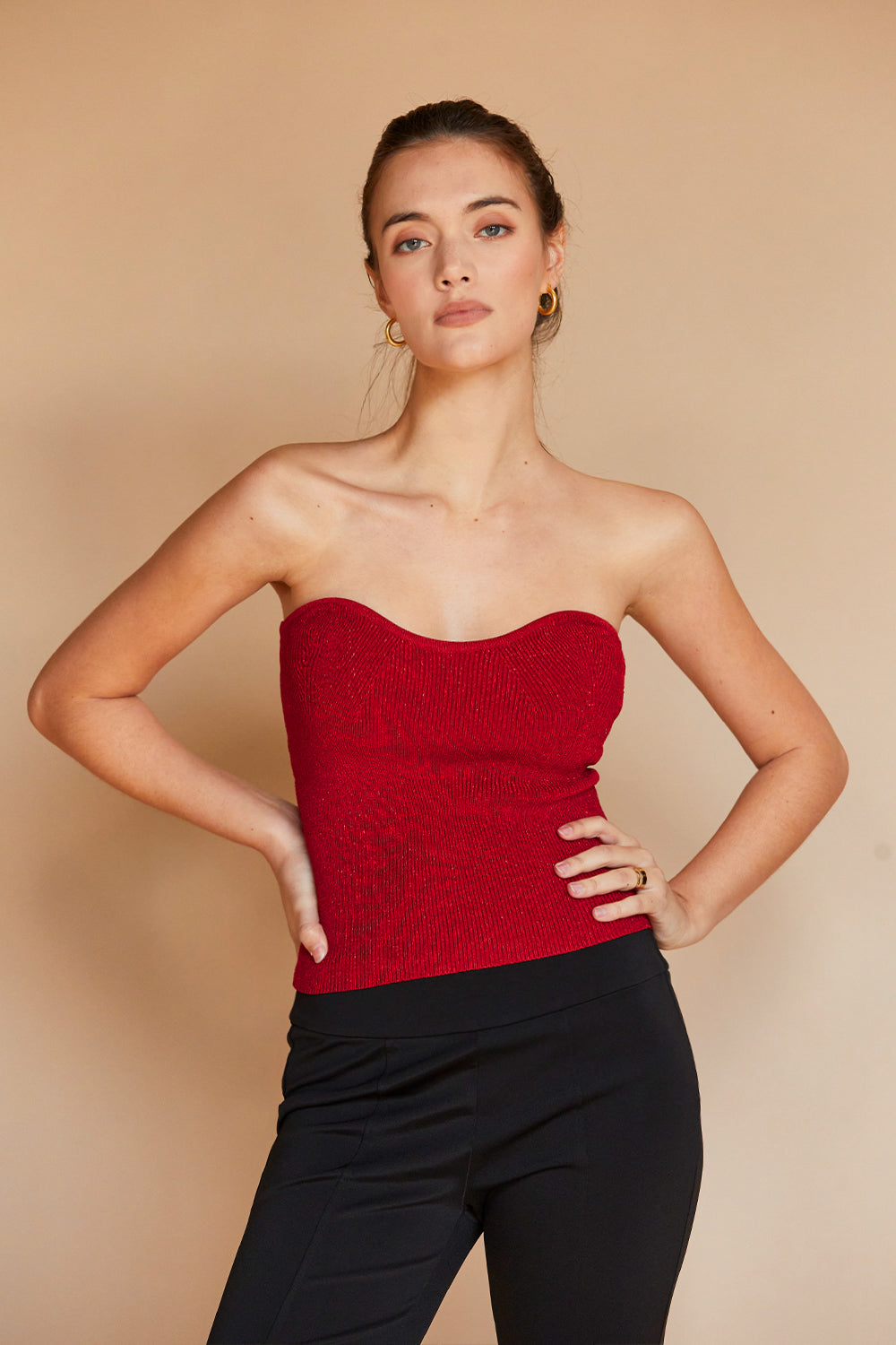 Lurex Corset Top