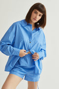 Kaia Cotton Oversized Shirt Set