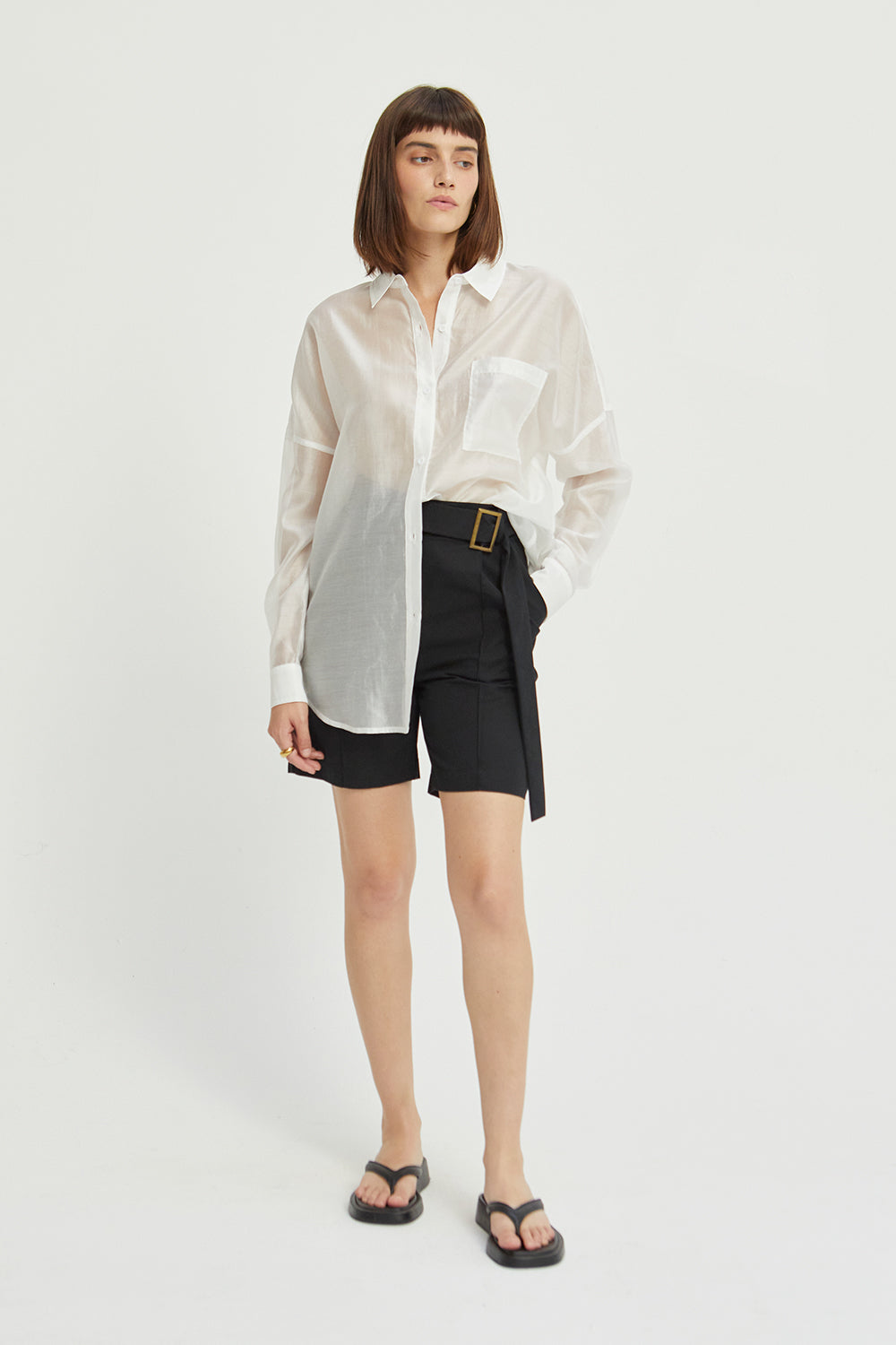 Candice Sheer Button Up Shirt