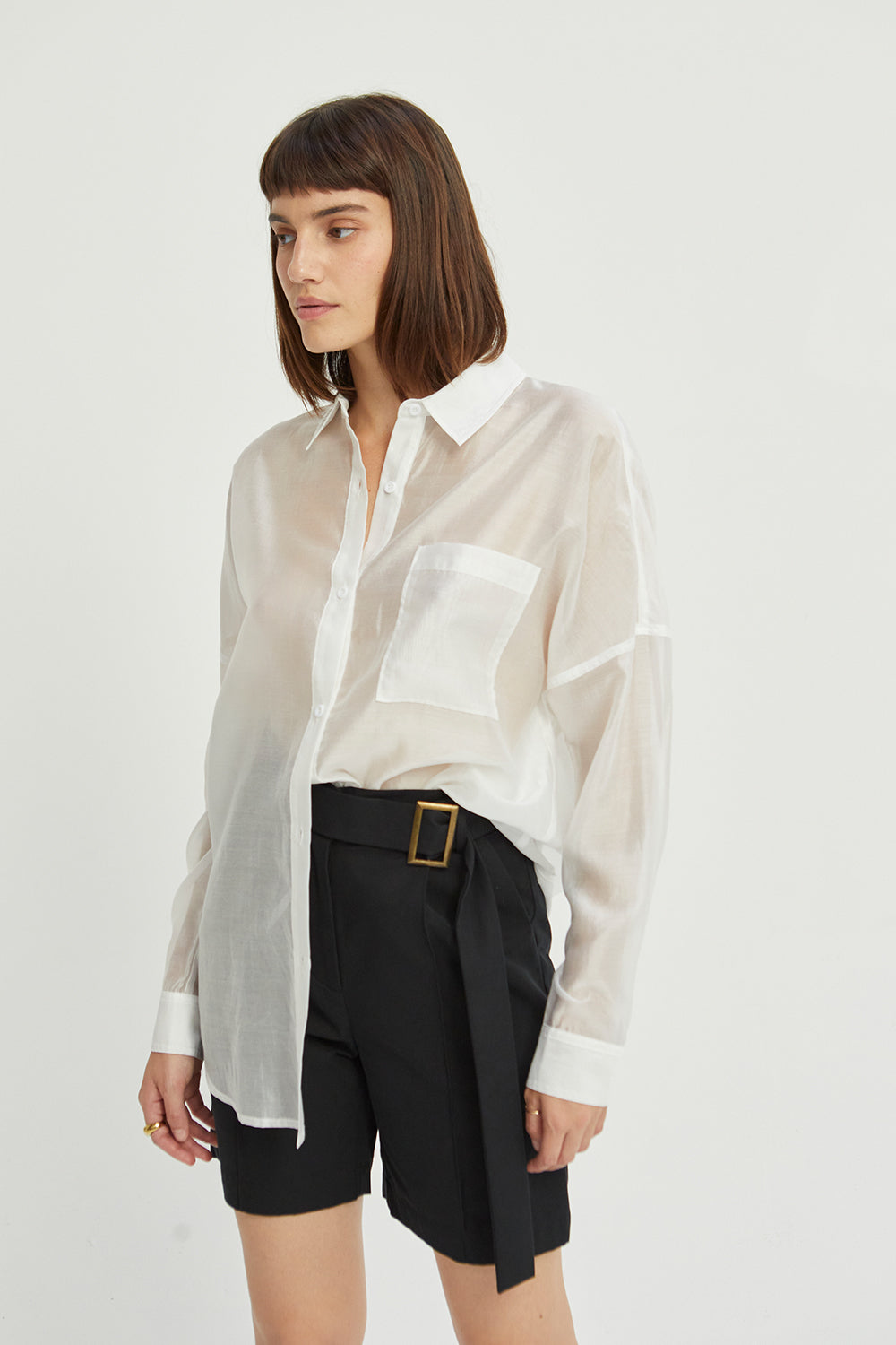 Candice Sheer Button Up Shirt