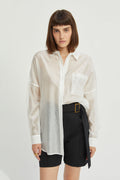 Candice Sheer Button Up Shirt