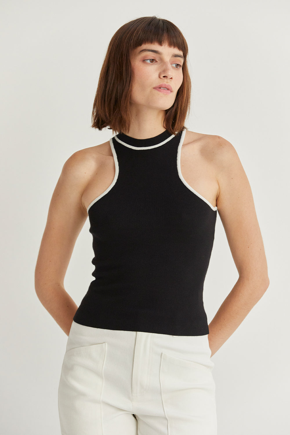 Tara Racer Knit Tank