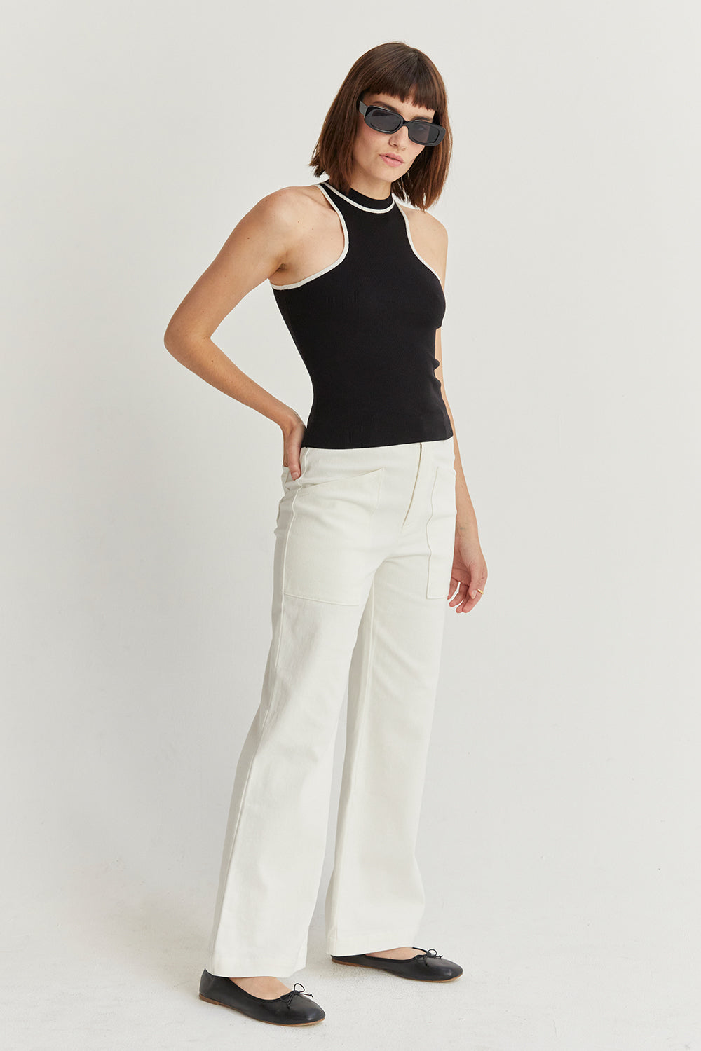 Tara Racer Knit Tank