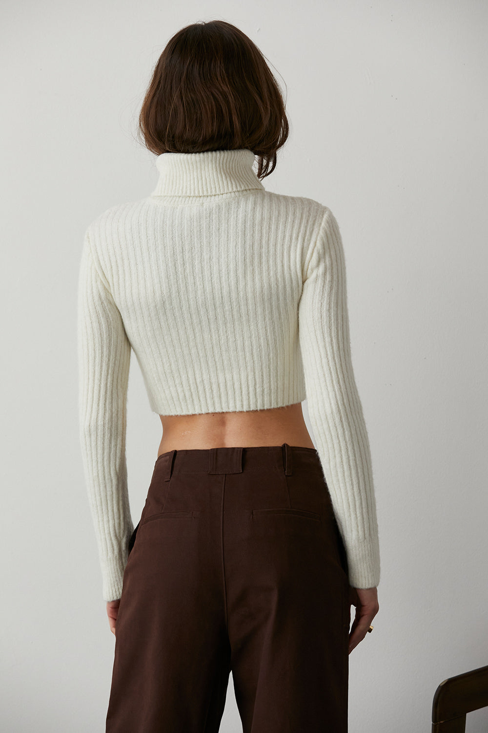 Emery Criss-Cross Crop Sweater