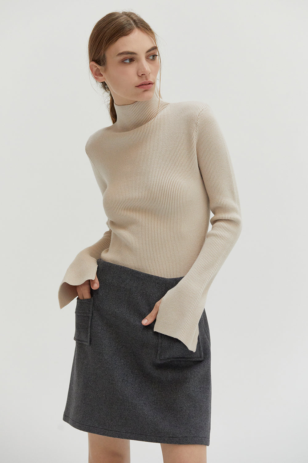 Molly Wool Blend Mini Skirt