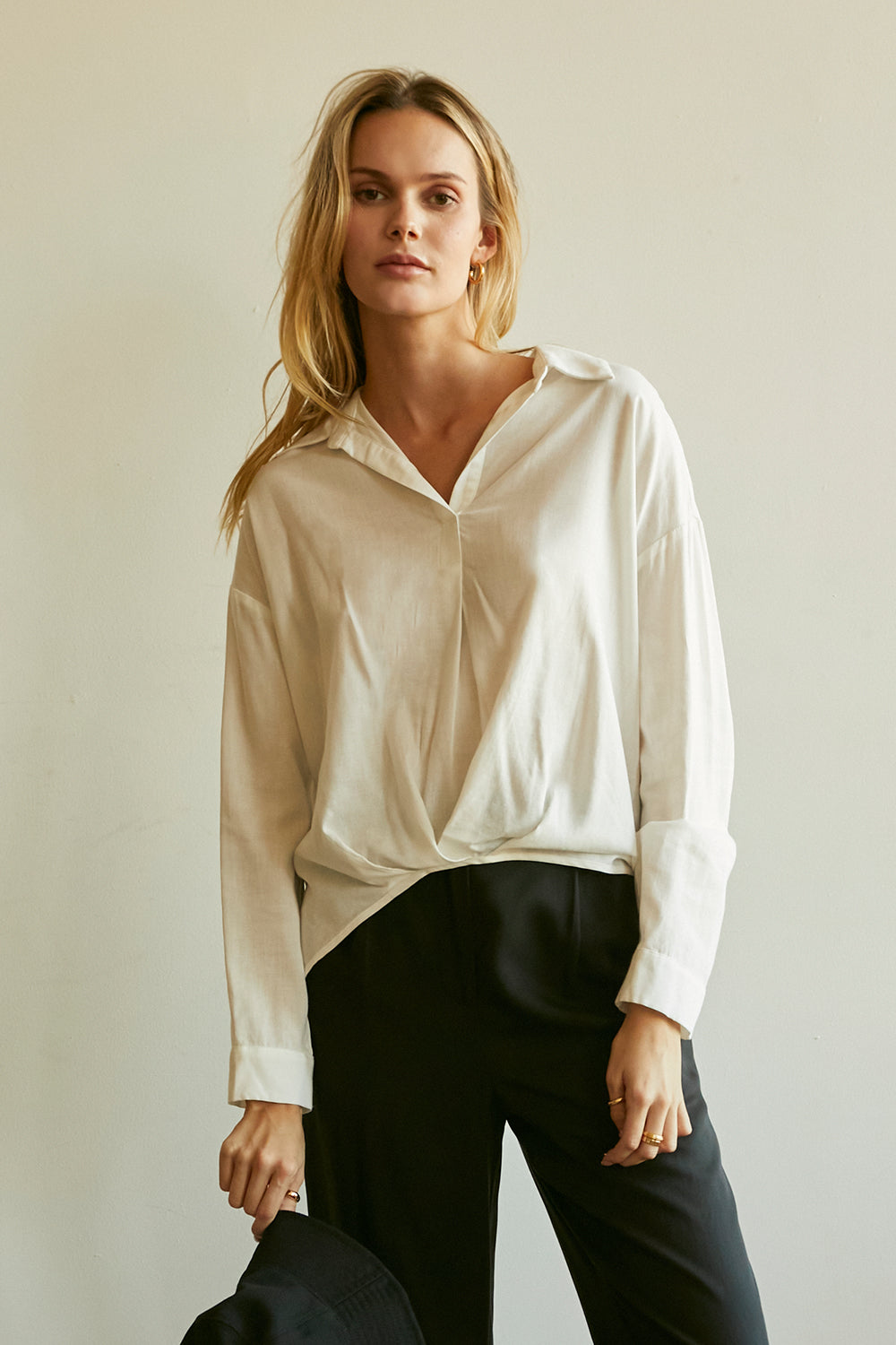Kammy Linen-blend Blouse