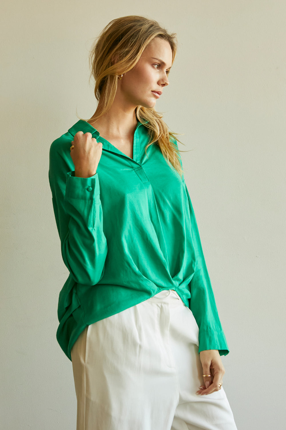 Kammy Linen-blend Blouse