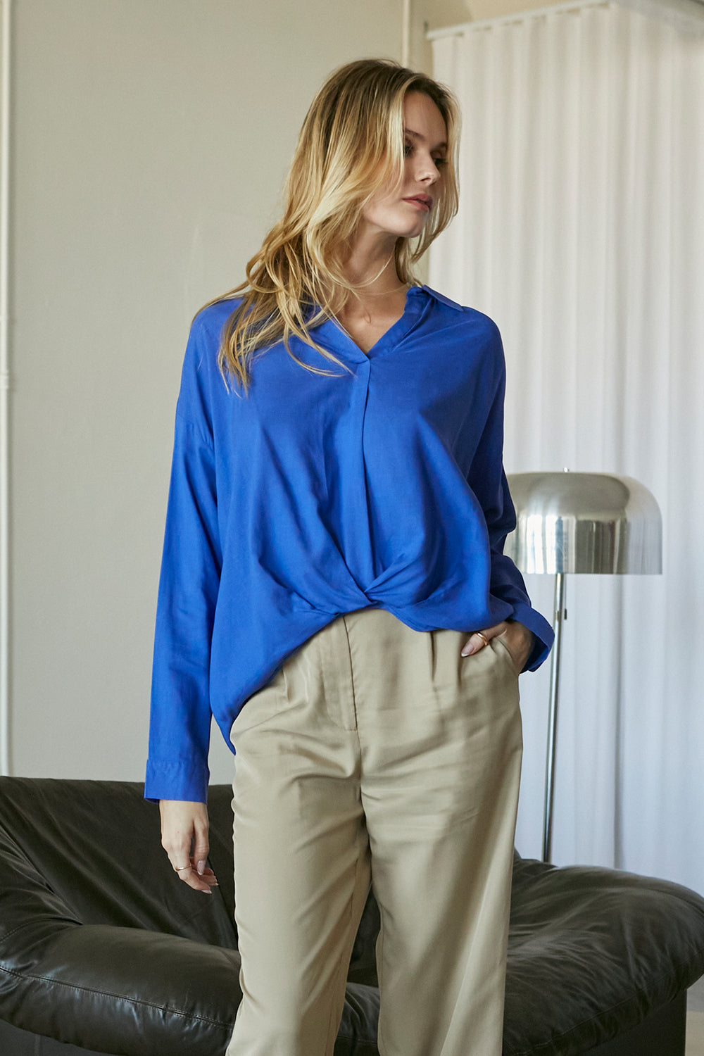 Kammy Linen-blend Blouse