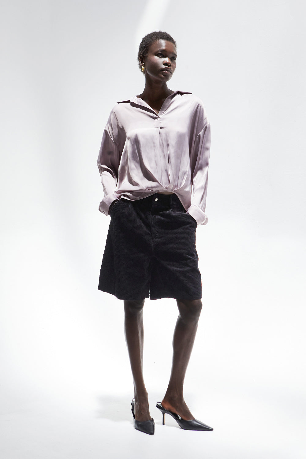 Raven Satin Blouse